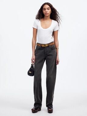 Madewell The Dean Easy Straight Jean Ripley Wash Size 29